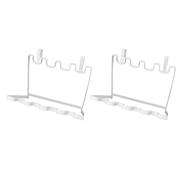 Hanging Trash Bag Holder 2 Pcs Foldable Iron Rack for Sink, Kitchen Cabinet, Cabinet Door