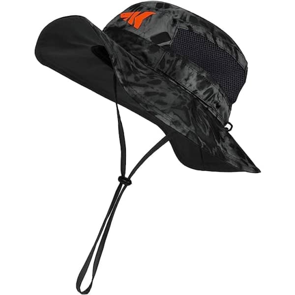 Boonie-hat - solhat, fiskehat, strand- og vandrehat, paddling, roning, kajakhat