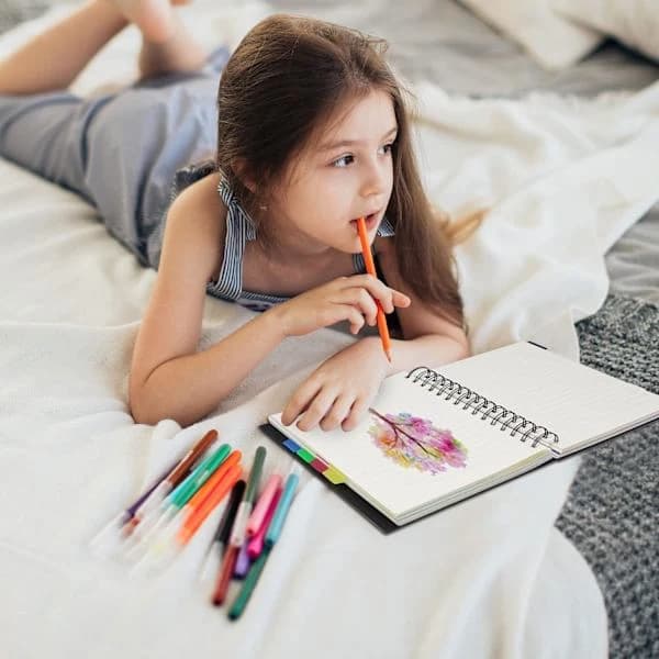 Spiral Notebook for Work, 120 Pages, Spiral-Bound Notebook, Lined with Tabs, A5 Size