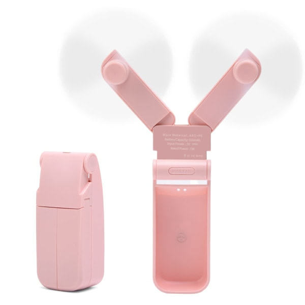 IC Bærbar håndholdt ventilator, personlig mini lommeventilator USB genopladelig