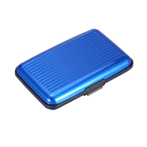 IC Korthållarväska i aluminium med RFID-beskyttelse Blå