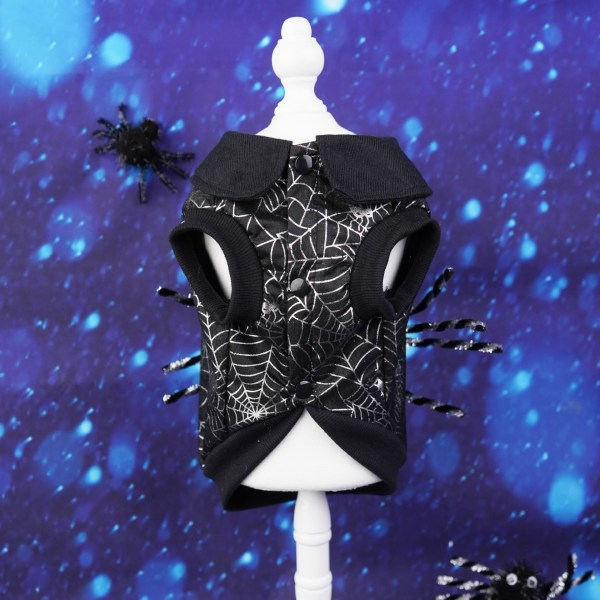 IC Kæledyrs Tøj til Store Hunde To-bens Hoodie til Hanhund Halloween Legetøjskostume til Kæledyr Tøjstativ Small (Sort, S)