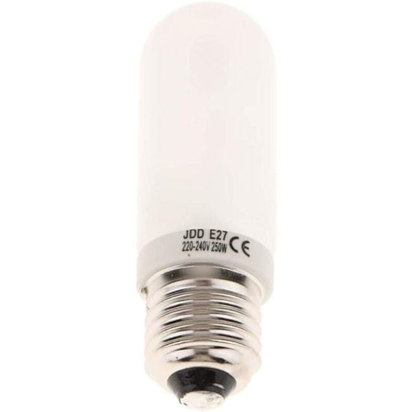 2 stk. 250W 220-240V E27 (Standard Edison Skrue) Mat Halogenpære, Erstatningsmodelpære til Fotostudie Strobelys