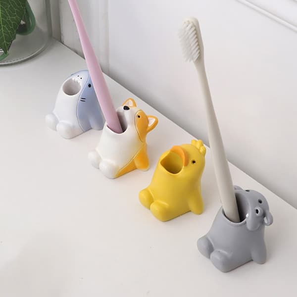 IC Mini och Tandborsthållare Resin Multifunktionsförvaringsställ Mak A1