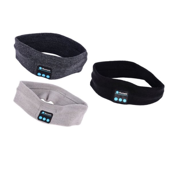 Sömnhörlurar - Bluetooth-pannband med mikrofon Svart