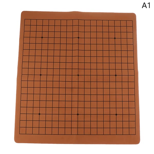 IC PU Læder Go Spil Skakbræt Brætspil til 2,2 cm Brikker One S 45X51CM