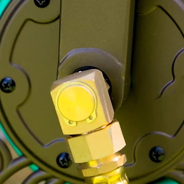Haveslangeadapter Messing Drejelig Slangeopruller Erstatningsfitting til Haveslange, 1 Tomme til 0,8 Tomme