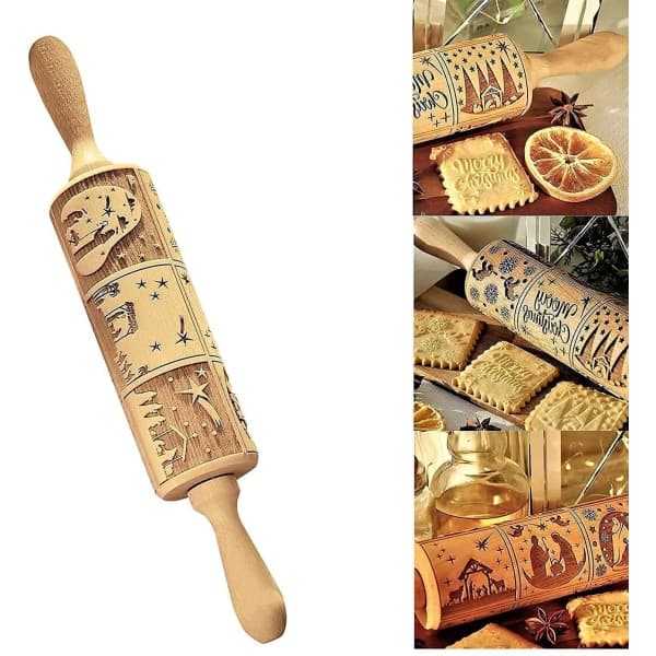 IC Nativity gravert non-stick tre-preget deigrull