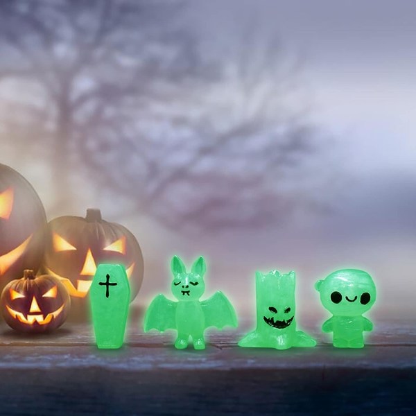IC 4/8 kpl koriste mini-luminoiva haamu koriste Halloween-koriste B