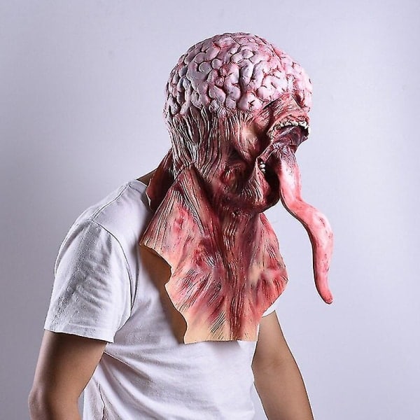IC Halloween Mask Långtunga Skräck Latex Häxmask Festival Kostym Fest Knepig Cosplay Prop