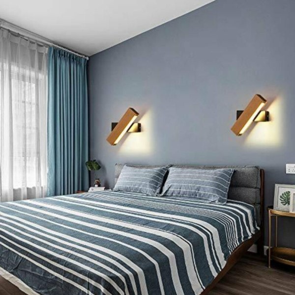 LED-vegglampe for soverom, nattlampe egnet for soverom/stue/gang/trapp/hotell/baderom