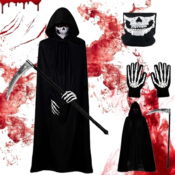 Halloween-viitta, viitta cosplay-viitta rekvisiitta halloween-naamiaisiin b 140