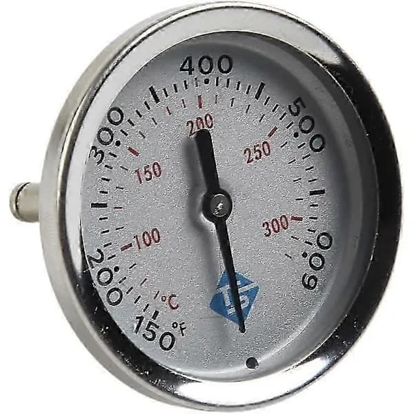Udskiftningstermometer til Weber kulgrill, nøjagtig temperaturmåling i rustfrit stål, sølv