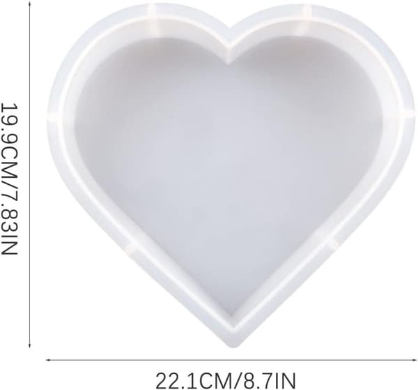 Heart-shaped - silicone - Silicone baking molds - Resin molds - Ice cube molds - Luxurious - Heart-shaped - cake mold - crafts - Olymajy