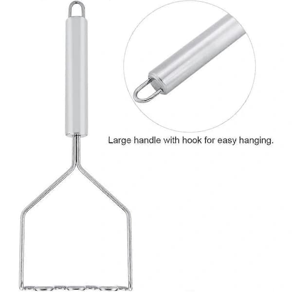 Stainless Steel Potato Masher 25 x 9.5 cm Dishwasher Safe Kitchen Utensil for Smooth Mashed Potatoes