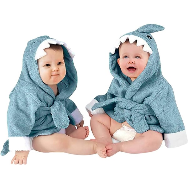 Babybadrock, 3D Djur Babyrock, Supersoft Flanell Huvudbonad Handdukar, Djur Babybadrock Sovkläder Babygåvor för 0-3 År Gamla A