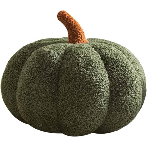 IC 3D pumppu tyyny, pörröinen pumppu pehmolelu, pumppu tyyny sohva tyyny pumppu sisustukseen Halloween (oliivinvihreä, 20,32 cm)