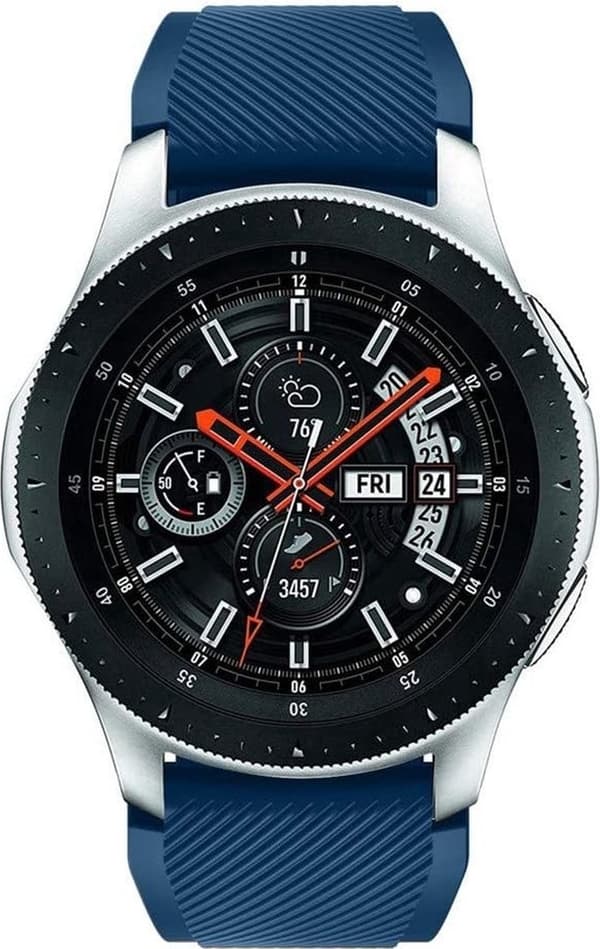 Urrem - Silikone - Mørkeblå - Velegnet til Samsung Galaxy Watch - 46mm