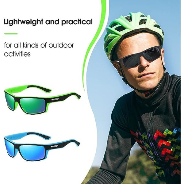 IC Solglasögon Herr Polariserad Sport Solglasögon 3-pack Wrap Around