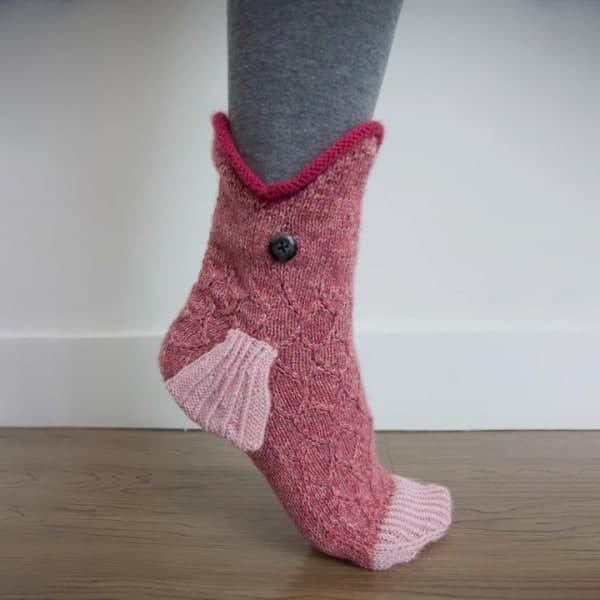 IC Stickade Nyhet Djurmönsterstrumpor Funky Mid Calf Socks (2st)