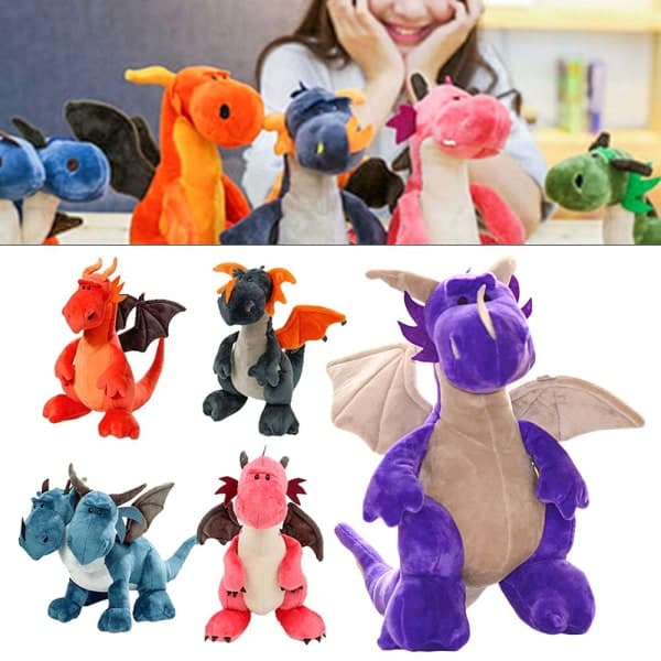 IC 35CM Dinosaur Plysjlegetøj Dyr Udstoppede Dukker Blå Y blue