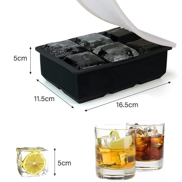 IC CNE Silikonform, form med lokk, isbiter