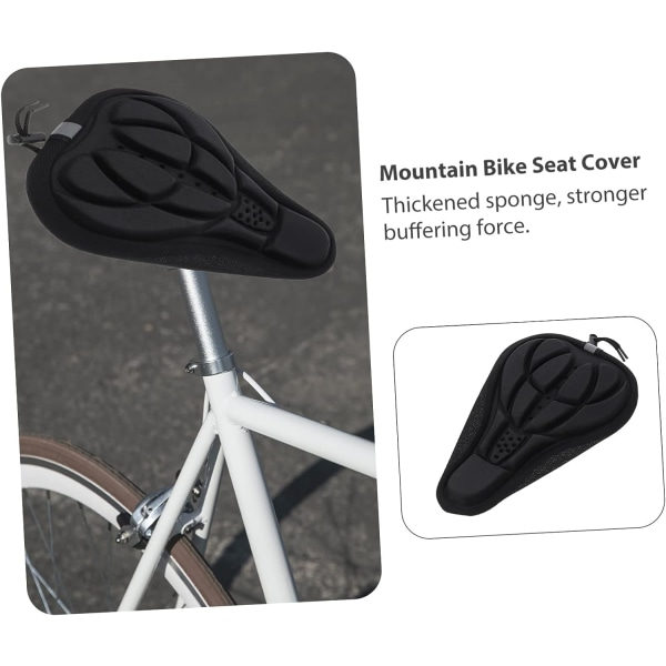 IC 2-delars Sadelöverdrag Tillbehör Komfortsittdyna MTB-sadelöverdrag MTB-cover Mountainbike-sadelsvamp