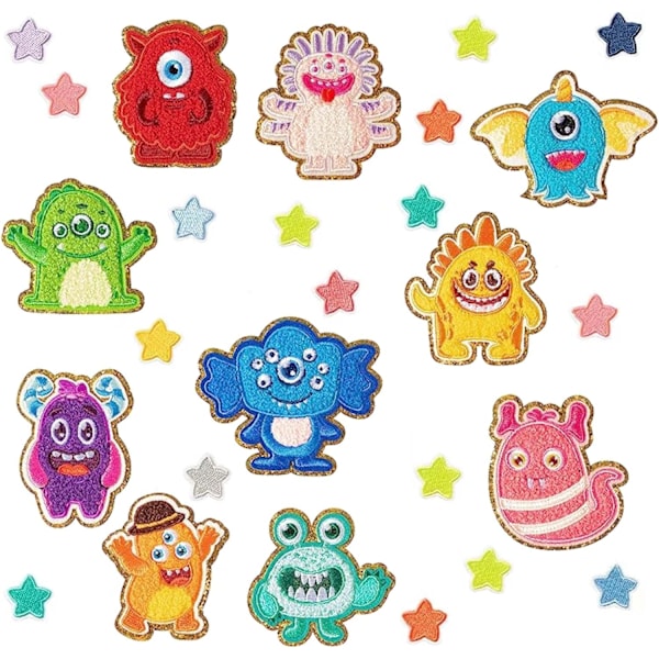Stryge-på patches, stryge-på stof badges, også velegnet til børn, til tekstiler, perfekt til at give dit tøj din egen stil