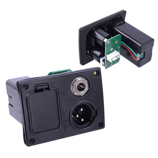 IC Gitar Pickup-etui Plast 9V Gitar Batteriboks Pickup