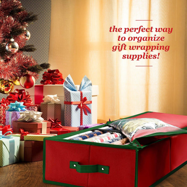 Premium Gavepapir Organizer, Julepapir Oppbevaringspose