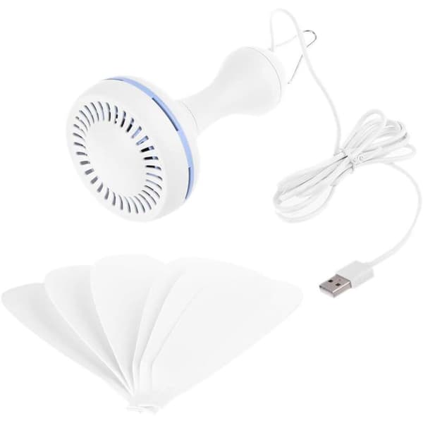 Bærbar USB loftventilator til camping, udendørs, pavillon, loftventilator til 5V batteri Po