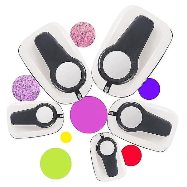 Circle Punch, Circle Hole Punch, Circle Punches for Paper Crafts, Circle Paper Punch, 5 Pcs in Different Sizes