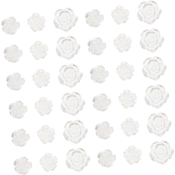 IC 90st Nagelkonst Tillbehör Nageldekor Resinberlocker Nageldekor för Naglar Nail Art Flatbacks Håraccessoarer