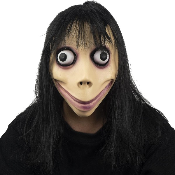 IC PartyHop MOMO Mask Halloween Party Skrämmande Skräck Latex Helhuvudmask