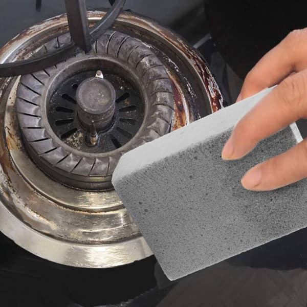 4 murstensrenseklodser til grill, køkken og badeværelse pimpsten, rustfjerner fjerner pletter