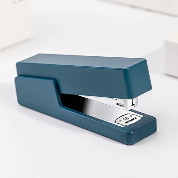 Desktop Stapler, Commercial, 20 Sheet Capacity, Portable Stapler (White)