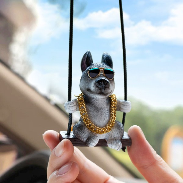 IC Resin e Dog Anime Biltillbehör Swing Pendant Auto Rearview Mi B