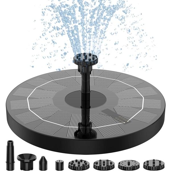IC 2,5W solfontene med solcellepanel, flytende fontenepumpe