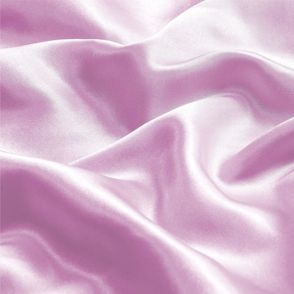 IC Satinsilk tyynyliina hiuksille ja iholle, vaaleanpunainen tyynyliina Standard-koko 2-pakkauksessa, superpehmeä kuori kirjekuorilukolla (20x40 tuumaa)