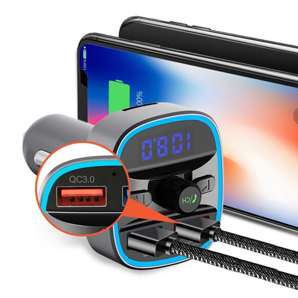 IC Bil MP3 Bluetooth Afspiller, Håndfri, Velegnet til Biler