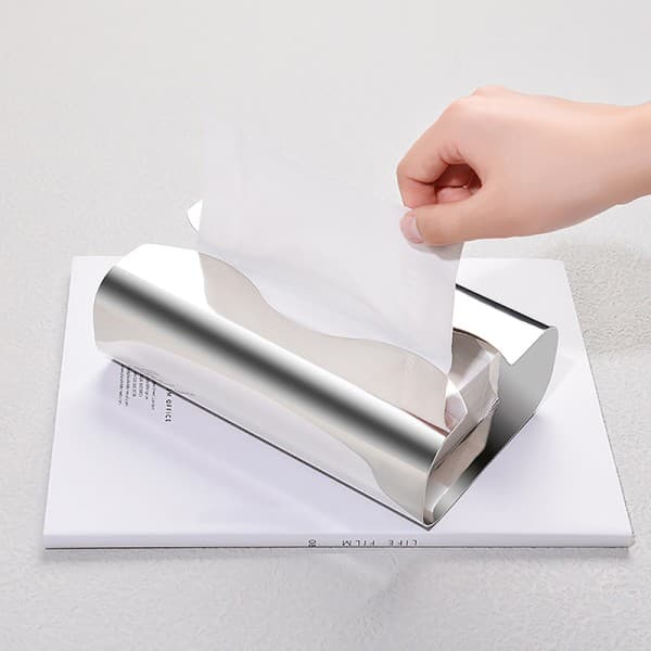 IC Nordic Luksus Serviettholder i Rustfritt Stål for Stue og Kontor