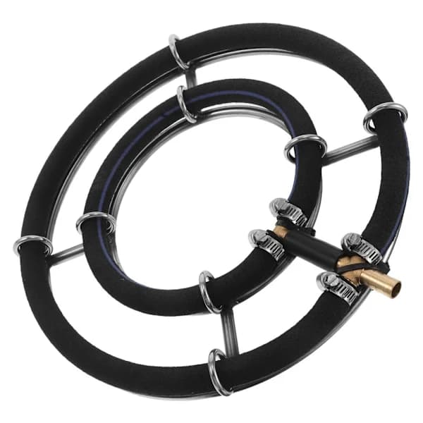Akvarium Rund Luftbubbla Diffusor Ring Fisk Tank Leksak Sten 1x 1x