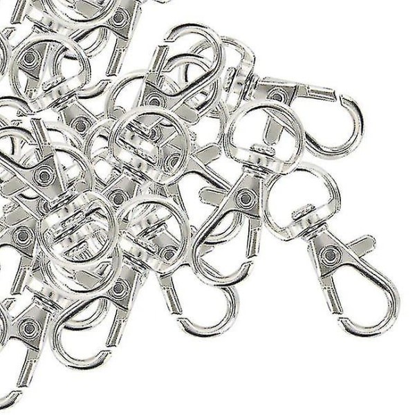30st Vridbara karbinhakar Nyckelring Silver Färg