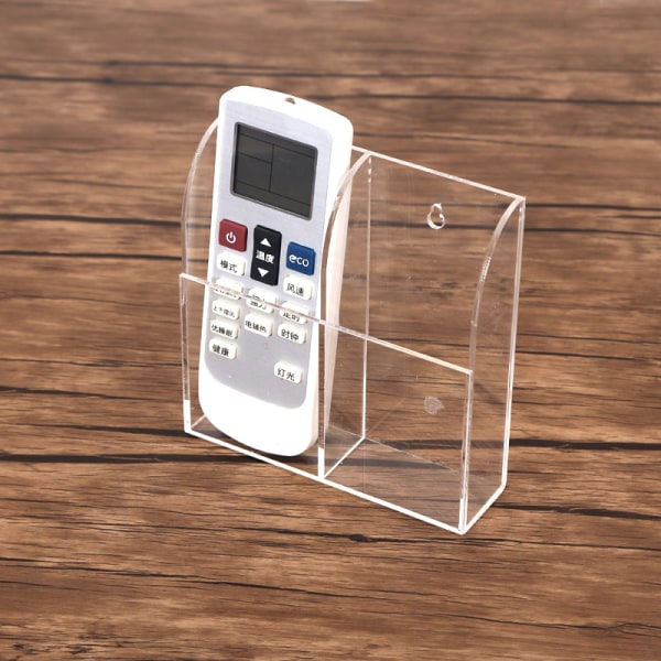IC 1/2/3-rutnät Transparent Akryl Fjärrkontroll Förvaringsbox Vägg 2