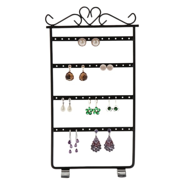 IC Smykke Display Stativ Holder Øreringe Hængere 48 Huller Stativ Orga Mørkebrun 15cm * 29cm/5.9\" * 11.4\"