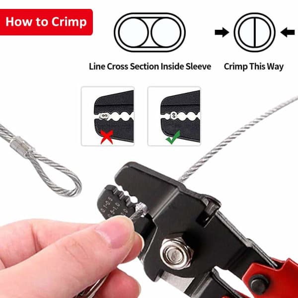 IC Wire Crimping Tool Hånd Crimptång 0,1 mm-2,2 mm Fiske