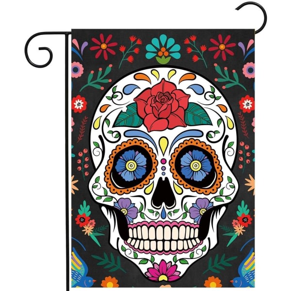 IC Dødedag Haveflag til Udendørs Vertikal Mexicansk Fiesta Dia DE Los Muertos Banner Hus Græsplæne Banner
