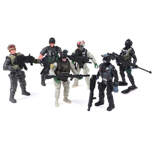6 kpl Kommando Minifiguurit Action Moderni Figuurit Mallilelut
