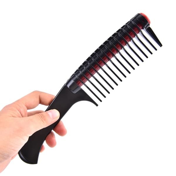 IC Professionel Bred Tand Hårkamborste Anti Statisk Salon Barbe Sort