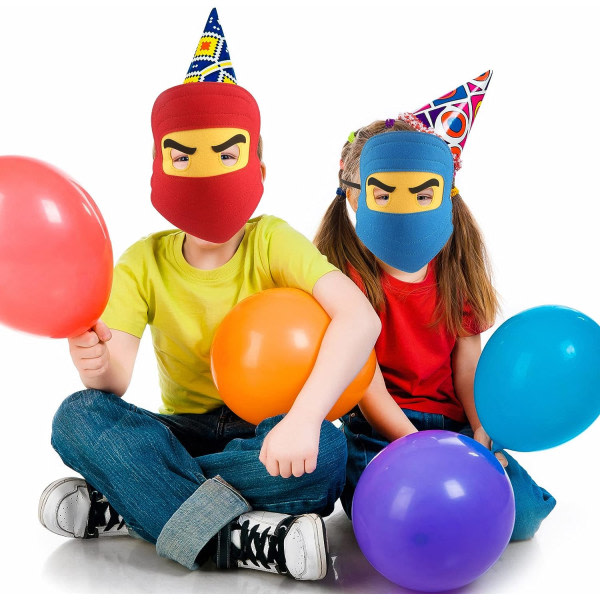 20 kpl Lasten Ninja-naamioita, Joustava Piirretty Naamio Pojille, Tytöille, Halloween-asu
